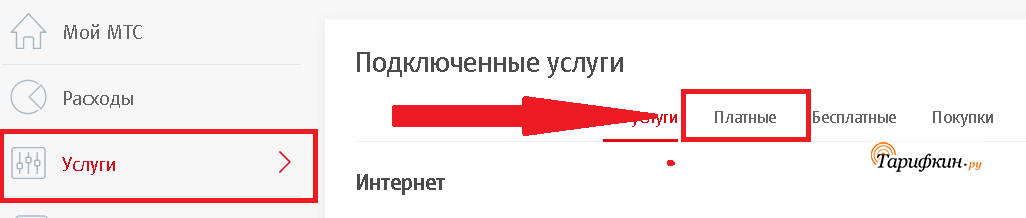 Услуга в сети мтс описание