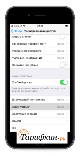 Используем Assistive Touch1