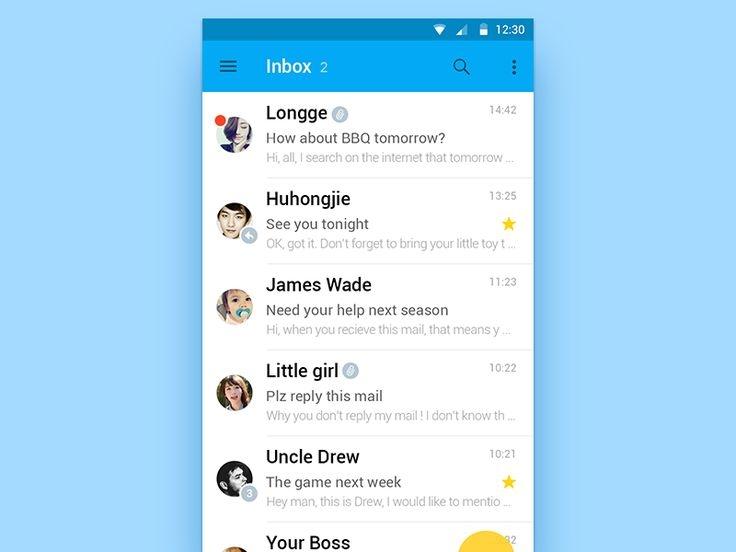 Android Inbox Concept | Concept, App, App design