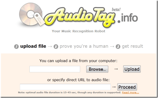 AudioTag: Online Music Recognition Tool