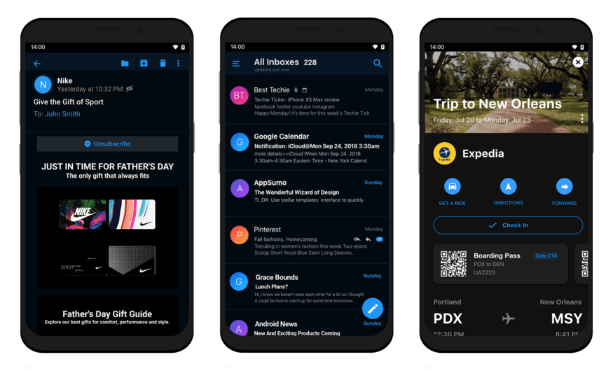 Edison Mail Brings Sleek New Dark Mode to Android — Edison Mail