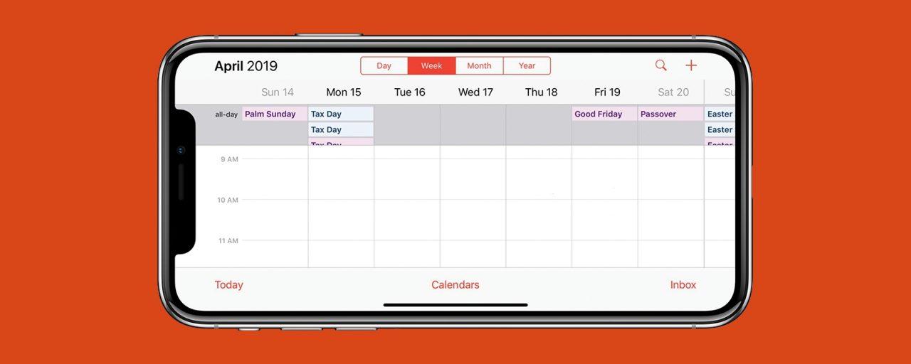 Как удалить событие из календаря iPhone