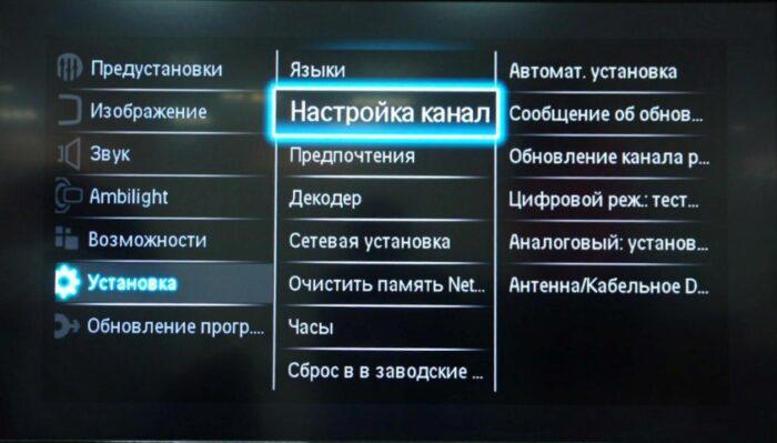 Что такое настройка каналов в телефоне