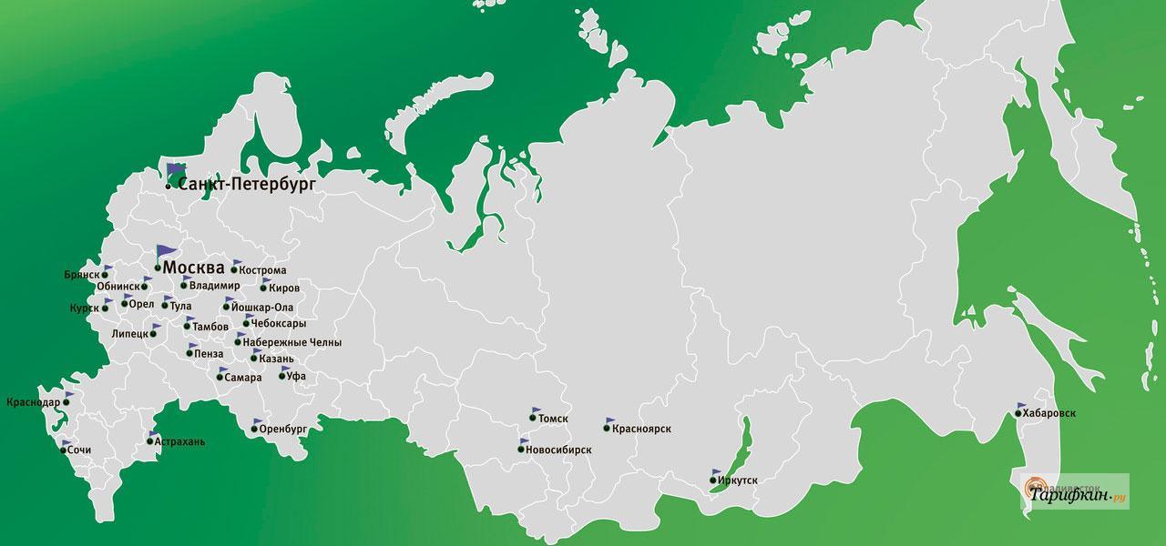 Карта покрытия мегафон башкортостан