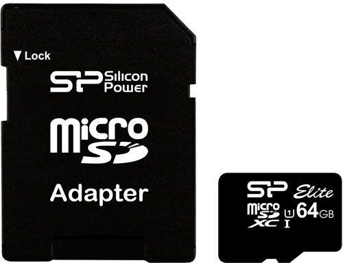 Купить Карта памяти Silicon Power ELITE microSDXC UHS Class 1 Class 10 + SD adapter по низким ценам - agroup.by