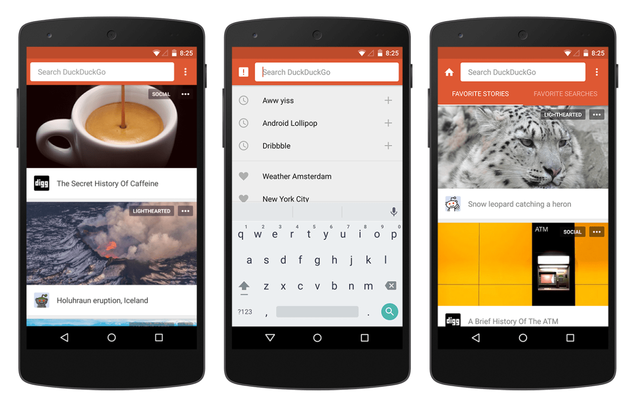 Поисковик DuckDuckGo получил новое Android-приложение