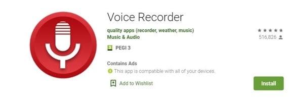 Vocie Recorder App for Android - EVoice Recorder
