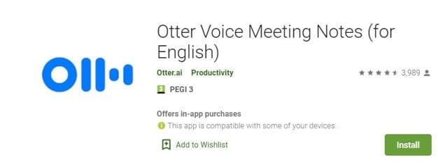 Vocie Recorder App for Android - Otter Voice Meeting Notes 