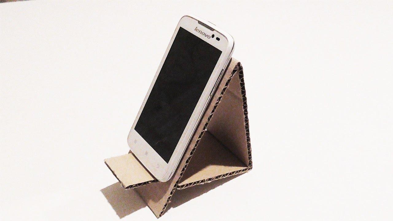 Подставка для телефона своими руками из картона пошаговое фото из картона